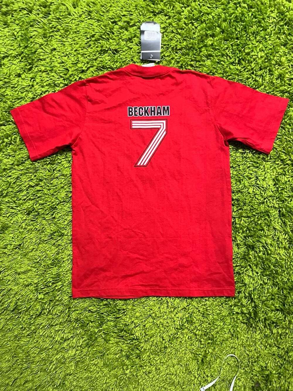 Adidas David Beckham #7 Red Graphic T-Shirt Size XL New With Tags